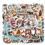50PCS Otter Stickers Exquisite Cute Animal...