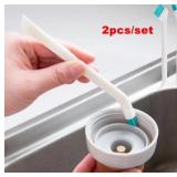 2 Pcs/Set cleaning narrow brush long handle...