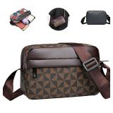 Casual Business Shoulder Bag for Men Pu Leather...