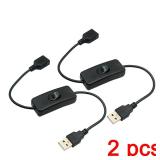 2 PCS USB Cable With Switch ON/OFF Cable...