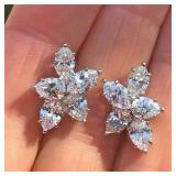 Huitan Delicate Cubic Zirconia Stud Earrings...