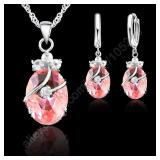 Charming 925 Sterling Silver Austrian Crystal...