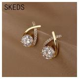 SKEDS Fashion Cross Stud Earrings For Women...