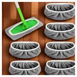 4 Reusable Mop Pads with High Water Absorption...