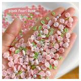 20pcs Lace Bow &30pcs 3D Mixed Size Pearl Resin...