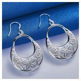 A pair of 925 sterling silver exquisite moon...