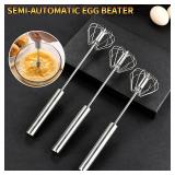 Semi Automatic Egg Beater, Rotating Cream...