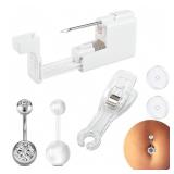 Belly Button Piercing Kit Gun Belly Piercing...