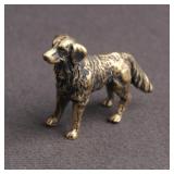 Antique Copper Hound Figurines Miniatures...