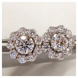 Huitan Luxury AAA Cubic Zirconia Stud Earrings...
