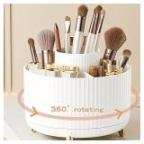 360? Rotating Makeup Organizer - 1pc Plastic...