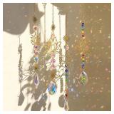 sun catcher crystal lotus hanging crystal...