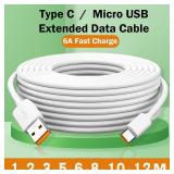 USB Type C 66W Fast Charge Cable 3M 5M 8M 10M...