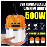 500W LED Camping Lantern USB Rechargeable...