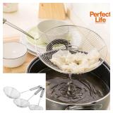 Stainless Steel Fine Mesh Skimmer Spoon...