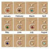 Fashion Personality Birthstone Moon Star...