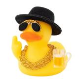 Rubber Middle Finger Duck Car Ornament Funny...