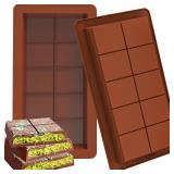 Chocolate Bar Molds Silicone Bars Break Apart...