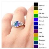 Moon Stone Color Changing Mood Ring, Fashion...