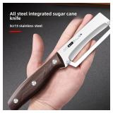 Stainless steel peeler with wooden handle for...