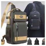 Riding backpack for men, men's chest bag,...