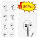 1/5/50pcs Transparent Stainless Steel...