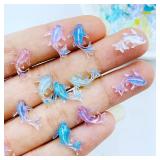 20pcs 3D Kawaii Resin Mixed Fish Nail Art...