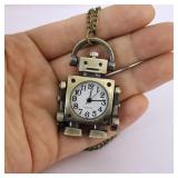Vintage robot shape Arabic numerals round dial...