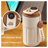 450ml Thermos Bottle Smart Display Temperature...