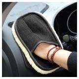 Car Styling Wool Soft Car Washing Gloves...
