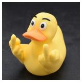 Funny Middle Finger Duck Home Statue Resin Mini...