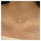 Stainless Steel Gold Plated Dainty Minimalist...