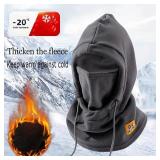 Unisex Winter Balaclava Knit Hood - Windproof...