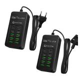 EU UK US Plug Multi-Port Fast USB Charger With...