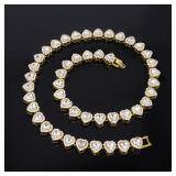 ZAKOL 45CM New Hip Hop Tennis Chain Bracelet...