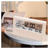 LED Thermometer Thermo-Hygrometer Multifunction...