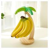 Wooden Banana Rack Hanging Kitchen Rack...