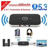 B6 2 IN 1 Bluetooth 5.3 Audio Transmitter...