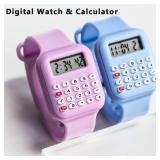 Creative Calculator Watch Cartoon LED Digital...