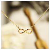 Boho Charm Infinity Pendant Choker Necklace...