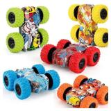 Children's toy car fun double-sided car...