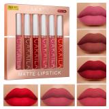 CAKAILA 6-Color Lip Gloss Lipstick Set Liquid...