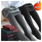 Women's Thermal Winter Tights Fleece Lined...