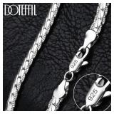 DOTEFFIL 925 Sterling Silver 6mm Side Chain...