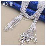 DOTEFFIL 925 Sterling Silver 5pcs 1.2mm Snake...