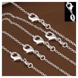 wholesale 5pcs/lot 925 Sterling Silver Chain...