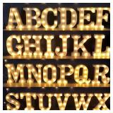Alphabet Letter LED Lights Luminous Number Lamp...