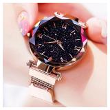 Womens Fashion Starry Sky Watches Magnet Buckle...