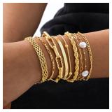 Waterproof Stainless Steel Chain Bracelets For...