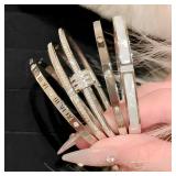Yupsk 5Pcs/set Silver Color Stainless Steel...